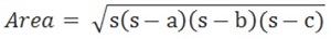 area of triangle formula